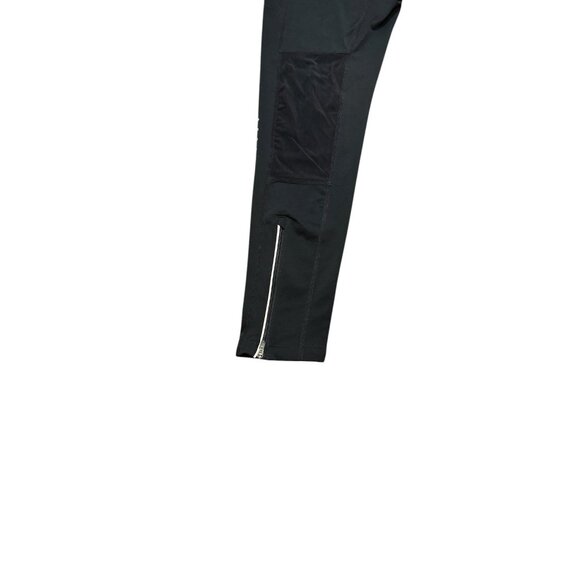 Nike Womens Dri Fit Tech Tights Drawstring Pockets Mesh Ankle Zippers Black Sz M - Picture 11 of 16